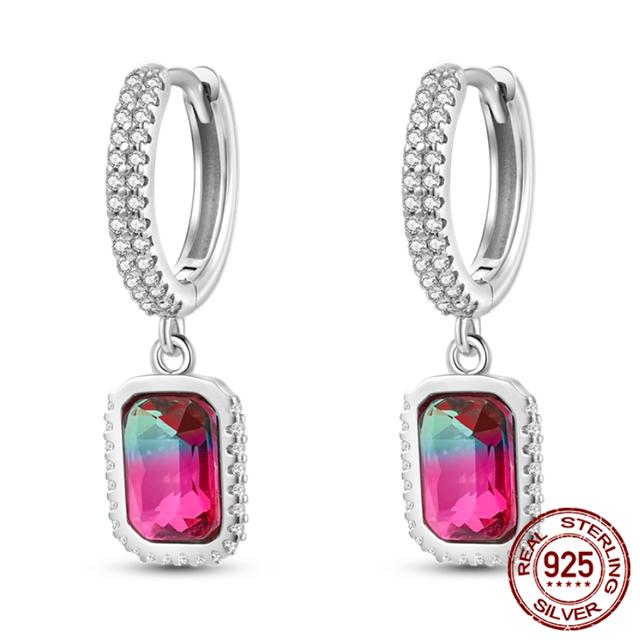 Настоящие 100% стерлингового серебра 925 пробы, цветы, сверкающие серьги-бабочки для женщин, модный бутик ювелирных изделий, вечерние, свадебный подарок, новинка 2023 года