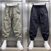 Мужские летние 9-точечные спортивные штаны, модные, с зауженными штанинами, ледяное ощущение, дышащие, повседневные брюки