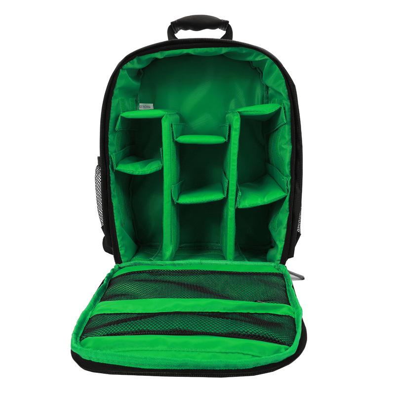 Waterproof, Wear-resistant DSLR Camera Backpack with Layered Lens Storage