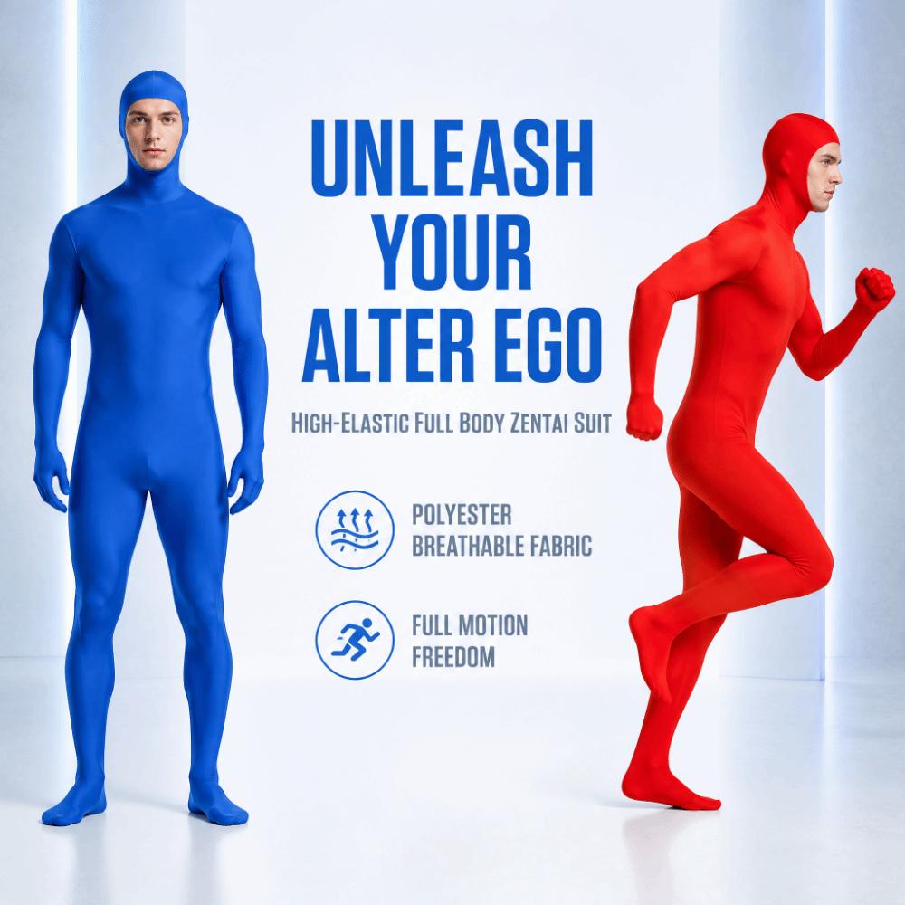 Invisibility Cloak Full Body Suit Spandex Suit Skin Tight Bodysuit Kid Adult Zentai Halloween