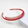 1PC Hair Clip Frosted Color Headband Women's Non-slip Band Teeth Simple Pressure Headband Face Headband Hair Accessories