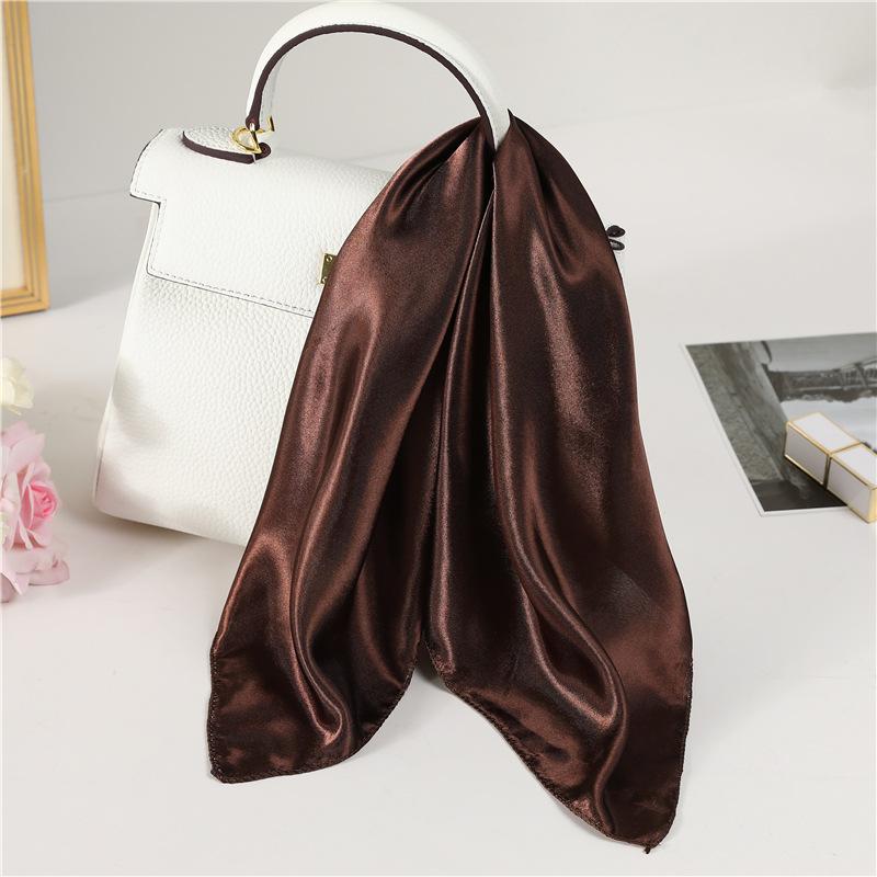50 * 50cm Spring And Autumn Silk Scarves Versatile Decoration Professional Small Square Scarves Neck Protection Binding Bag