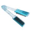 Multifunction Hair Straightener Clamp Brush Blue Hair Straightening Splint Comb  Salon Use