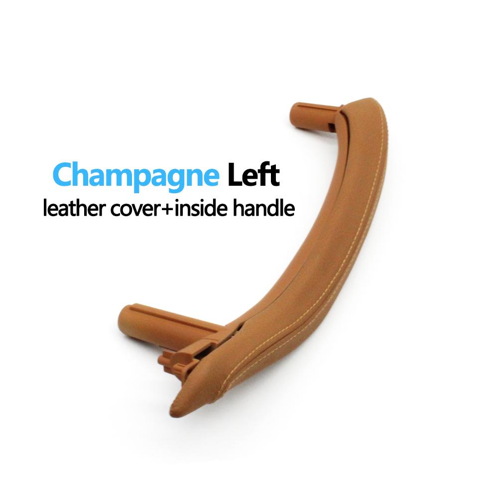 Передняя задняя пассажирская дверь автомобиля, отделка ручки с кожаным внешним чехлом для BMW X5 X6 F15