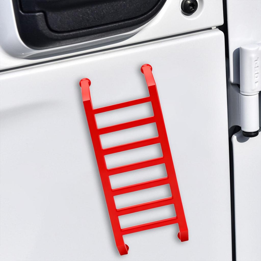 Decal For Car Adhesive No-Drill Decoration Car Exterior 3D Ladder Shape Decal For Bumper Hood Door Commuting Travel Family