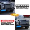 Для Land Rover Defender 90 110 2004-2018 Алюминиевый сплав Автомобильная Передняя решетка Защитная сетка для фар Чехол Автоаксессуары