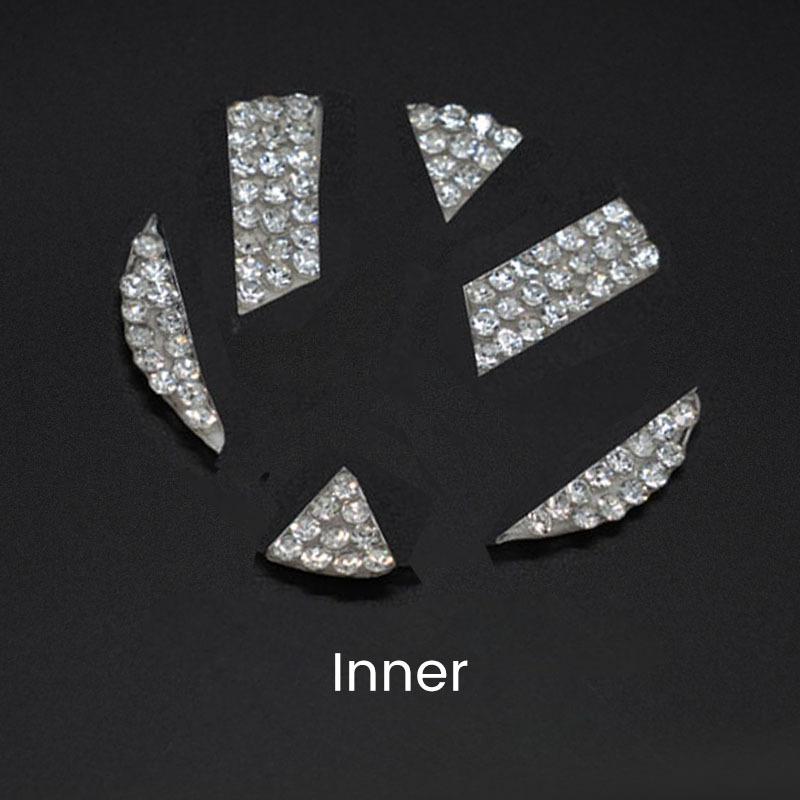 Блестящая мягкая наклейка на руль автомобиля для Volkswagen, стразы, эмблема, логотип, сделай сам, блестящие женские аксессуары для VW