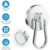 Strong Magnetic Hooks Magnetic Hooks Heavy Duty Strong Neodymium Magnets with Carabiner Hook, Magnet Hooks with Swivel for Kitch