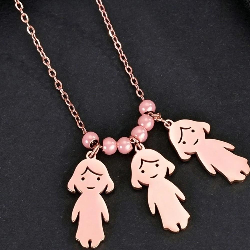 Stainless Steel Family Necklace Personality Lover Necklace Friendship Necklace Gifts