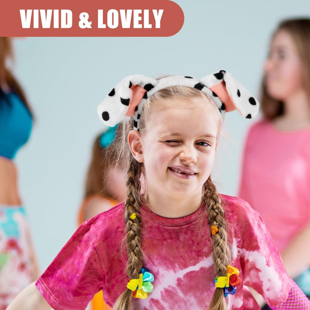 CIMAXIC Dog Headband Puppy Ears Lightweight Fluffy x Dog Cosplay Accessories for and Halloween Set, Headband, Material, 9.84 6.10 Inches, Birthdays,