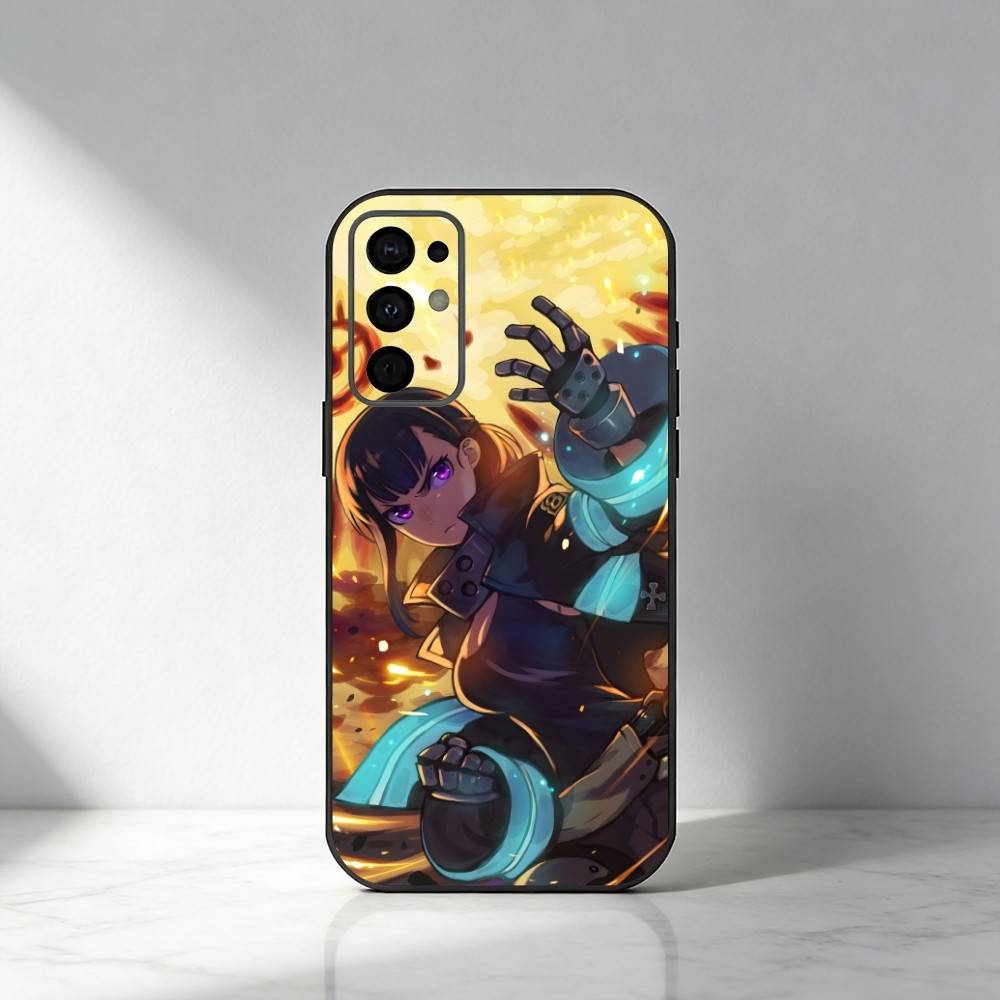 FF-Fire S-Sho K-Kusakabe Персонажи Чехол для телефона для Samsung S25,S24,S21,S22,S23,S20,Ultra,S26,Plus,Fe,Note,5G Черный Чехол