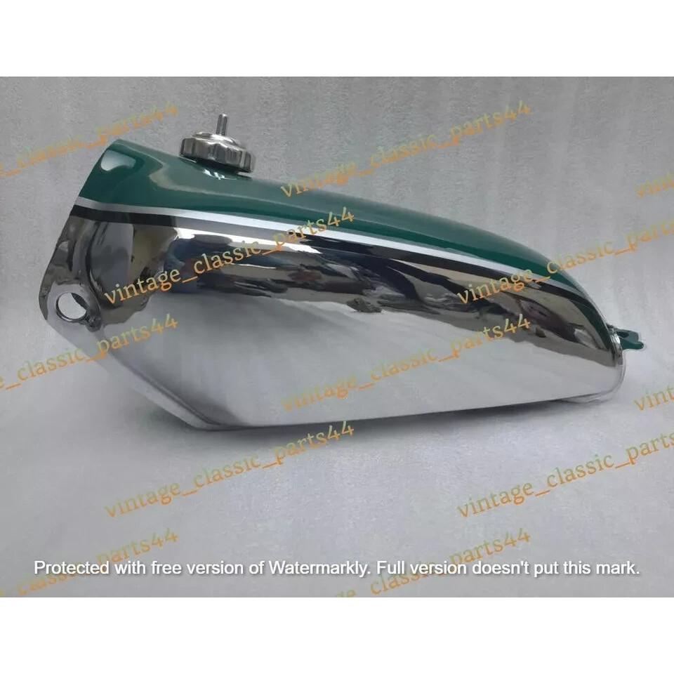 Honda CR125M 1974 Elsinore Replica Chrome & Green Painted Petrol Tank Cap & Tap