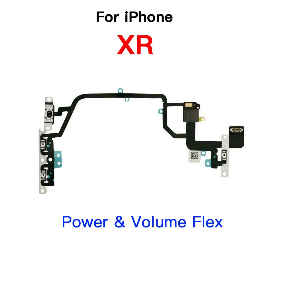 Проблема с микрофоном Решение Для iPhone X XR XS Max Динамик уха Зарядная док-станция Шлейф кнопки питания Замена