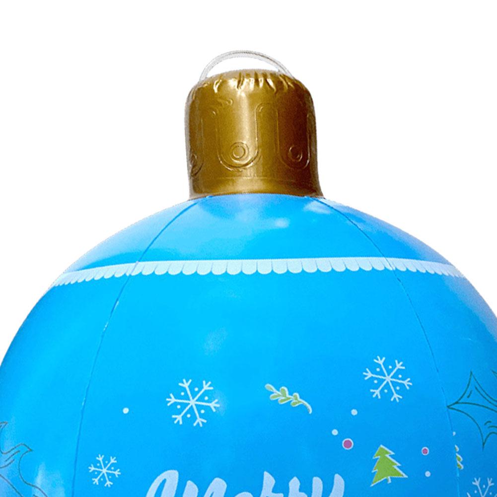 24-дюймовый ПВХ надувной рождественский шар большой уличный украшенный шар (синий)