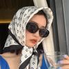 Летний тонкий шелковый шарф от солнца, маленький квадратный платок, модный тонкий морской пляжный шарф, универсальная модная солнцезащитная накидка, женский шарф