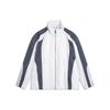 Li Ning Sports Trend Series Letter Splicing Zipper Stand воротник Loose Windbreaker Men Верхняя одежда Standard-White AFDU017-1