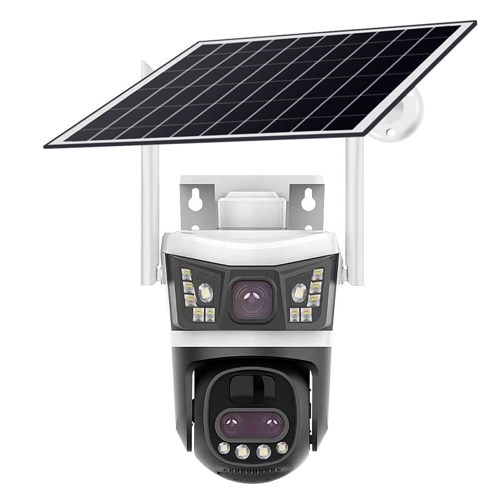 V380 HD Dual Lens 4G Solar Outdoor Waterproof Low Power Camera