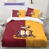 Bradford City AFC Pattern Bedding Set Quilt Cover Pillowcase Home Decor Gift (1 * duvet cover + 2 * pillowcase, without core)