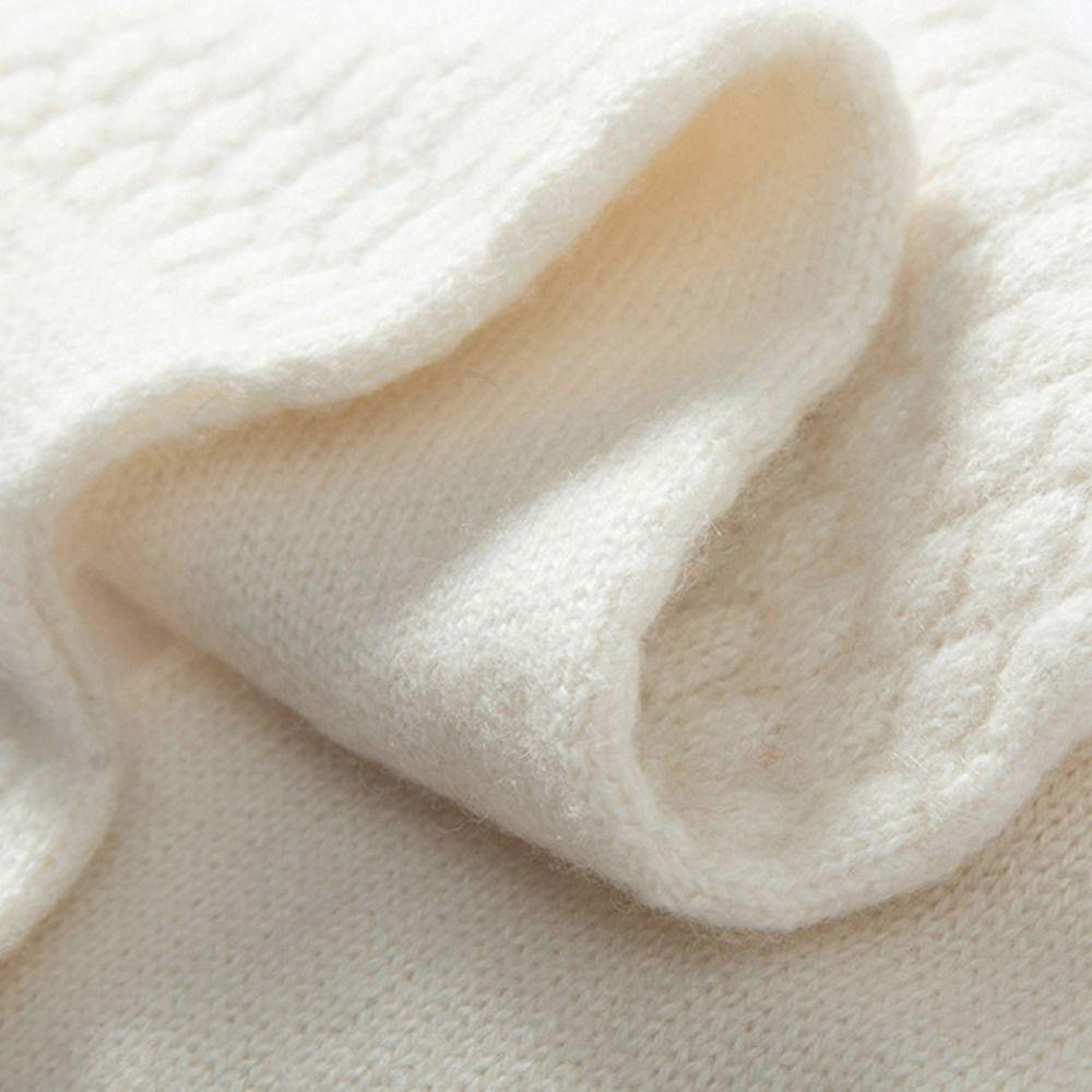 Bib Thermal Neck Warmer Scarf Thickening Autumn Winter Scarves Cross Knitted Scarf Winter