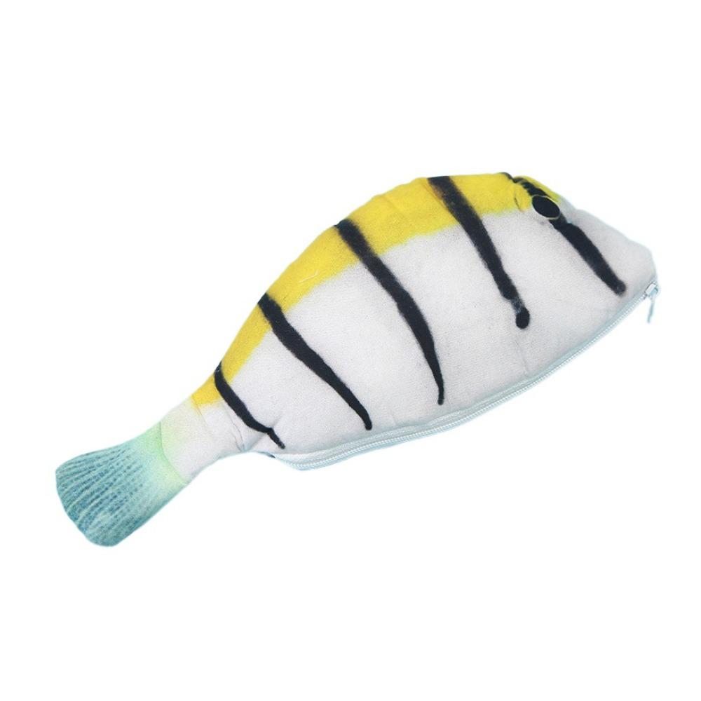 Portable Simulation Fish Pencil Case Large Capacity Pencil Bags Pen Storage Bag  Kids Gifts