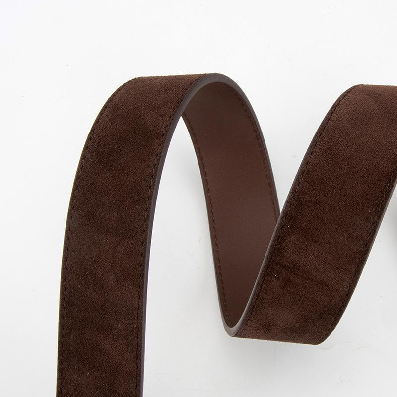 Универсальный матовый ремень для женской пряжки-гвоздика, высококлассный, декоративный кожаный ремень для женщин