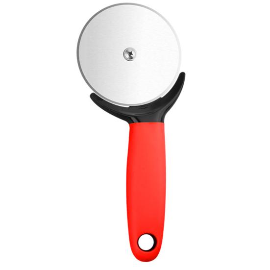 Нож для пиццы с защитной крышкой, острый край, эргономичная ручка, гладкая режущая поверхность, устойчивое к ржавчине колесо для пиццы, кухонный гаджет