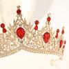 Fashion Diamond Crown Gorgeous Bridal Headwear Party Stage Performance Crown Crown