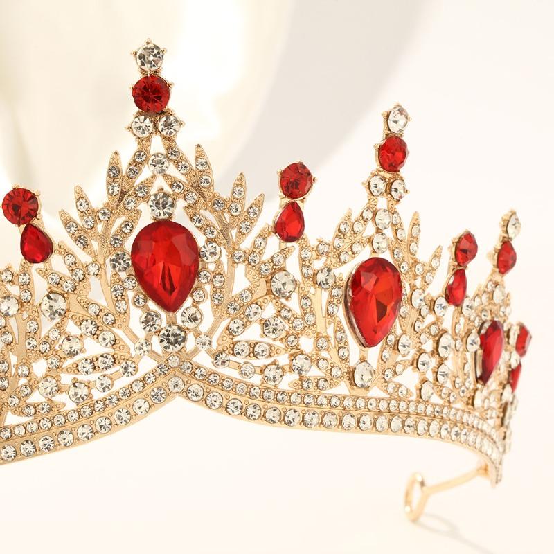 Fashion Diamond Crown Gorgeous Bridal Headwear Party Stage Performance Crown Crown