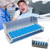8/12/30 Holes Dental Bur Autoclavable Case Organizer with Cover Bur Holder Tips Sterilization Box Block Case Instrument Storage Stand Disinfection Box