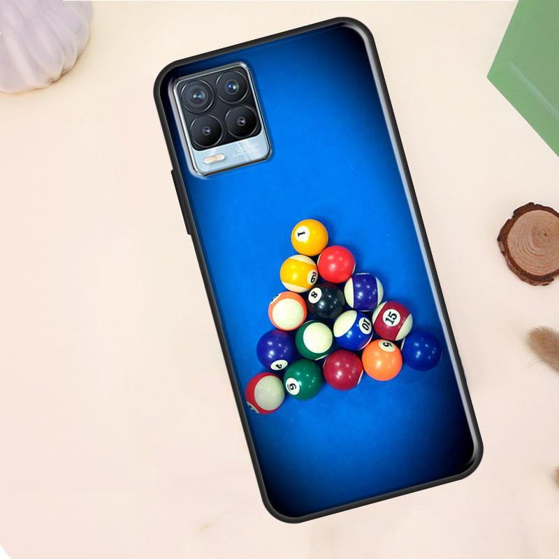 Sports billiards Case For Realme C63 C61 C65 C67 C75 C55 C51 C53 C35 C71 11 12 13 14 15 Pro Plus GT6 GT7 Pro