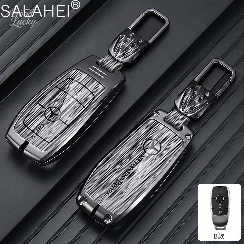 YDC4   Alloy Car LOGO Remote Key Cover Case be suitable For Mercedes Benz C S Class W206 W223 S350 C200 C260 C300 S350 S400 S450 S500 