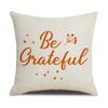 Colorful English Letters Autumn Linen Pillow Covers Home Furnishings Modern Simple Sofa Cushions