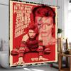 British Rock Singer D-David_B-Bowie Funny And Creative Beach Shower Curtain Waterproof Polyester Bath Curtains For Bathroom