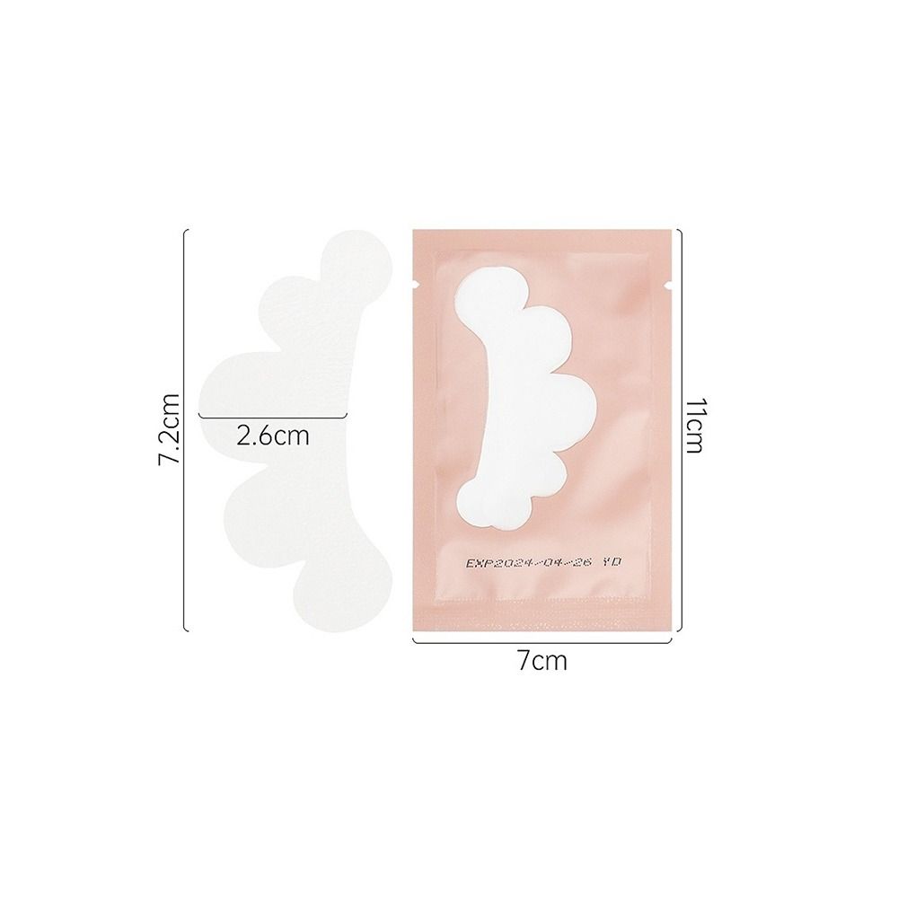 50Pairs Cloud Shape Grafting Eyelash Under Eye Pads White Lash Gel Patches Lash Grafting