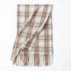 New Korean Style Sweet and Warm Faux Cashmere Scarf Checkered Student Couple Winter Thickened Warm Scarf