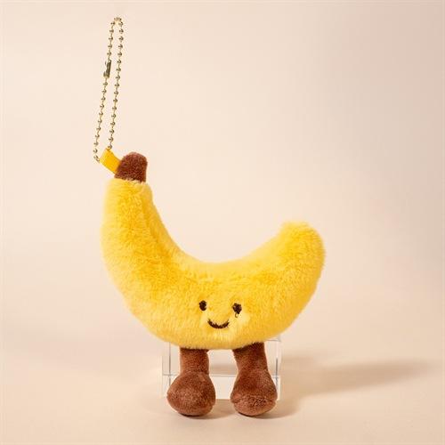 Creative Fruit Pendant Watermelon Durian Plush Toy Cute Fruit Keychain Bag Pendant Doll Back