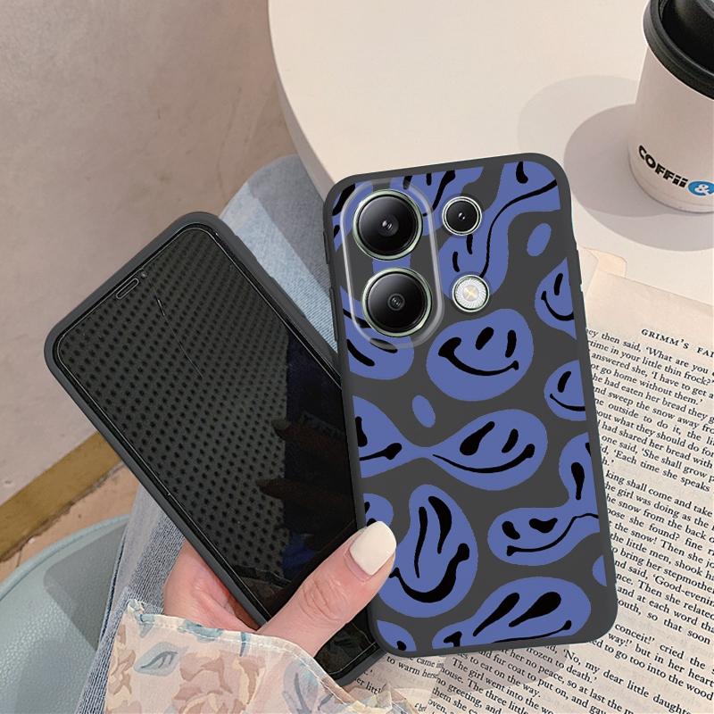 Мягкий силиконовый чехол с рисунком Expression для Samsung A55 M35 S24 Xiaomi Redmi Note 13 Pro iPhone Huawei Honor Realme Camera Защитный противоударный чехол