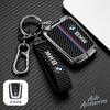 EAJN6 Fashion Carbon Fiber Zinc Alloy Car Remote Smrat Key Case Protector Holder Bag Shell For BMW I3 I8 Series Styling Accessoroies