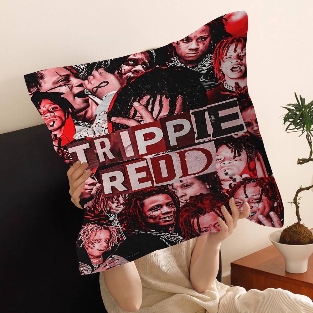 Trippie Рэпер Певец Redd Наволочка Чехол для подушки Декор Наволочка Чехол для подушки с принтом Для дивана