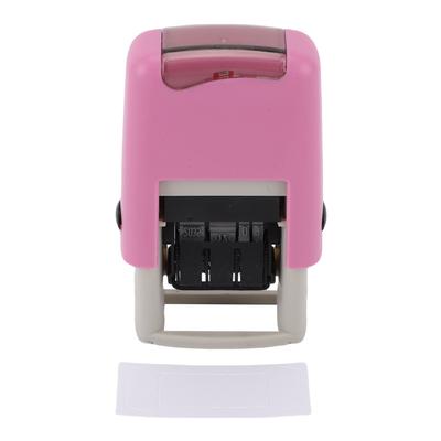 Английский датер с регулируемыми цифрами, самонаборный штамп, четкий оттиск, не смазывается, 25x2.8мм