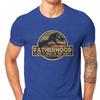 Father Day Daddy Grandpa Pure Cotton Tshirts Fatherhood Like A Walk In The Park Elegant Men T Shirts Leisure Men Clothes Ofertas
