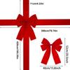 Big Ribbon Flocked Bow Christmas Red Redbow Front Door Decor Hanging Front Door Red Bows For Home Wall Wreath Xmas Tree Ornament