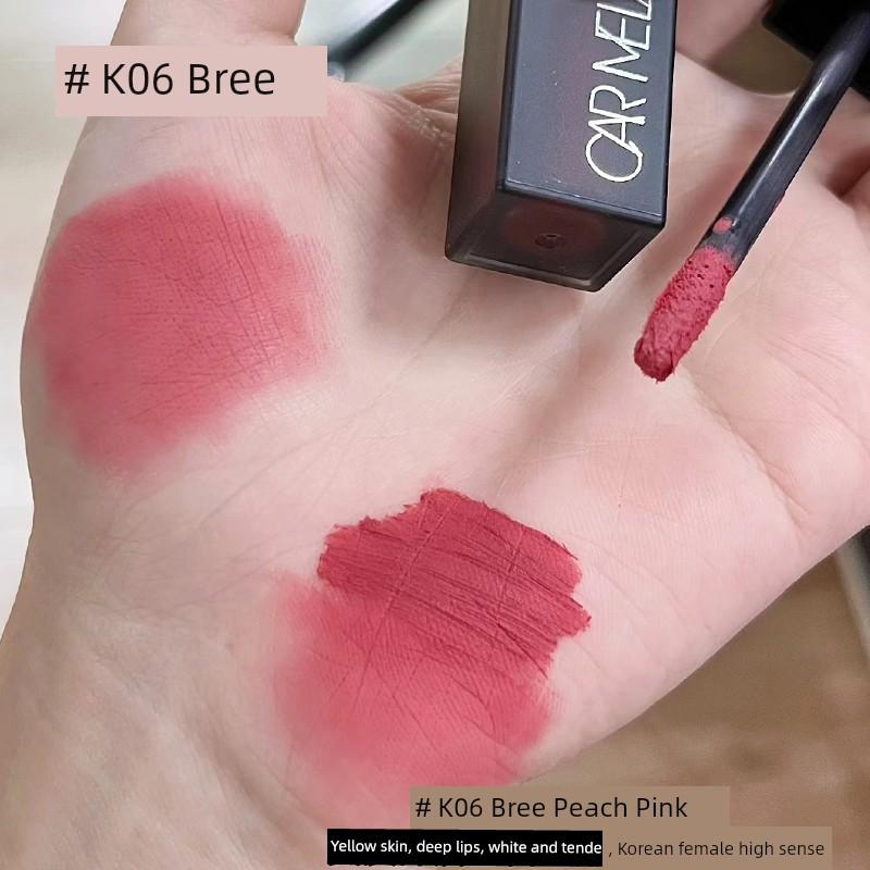 Carmela Lip Mud 04 Lipstick Matte Velvet Matte Fall and Winter Lip Lacquer Makeup Artist Long Lasting Fadeless Carmela