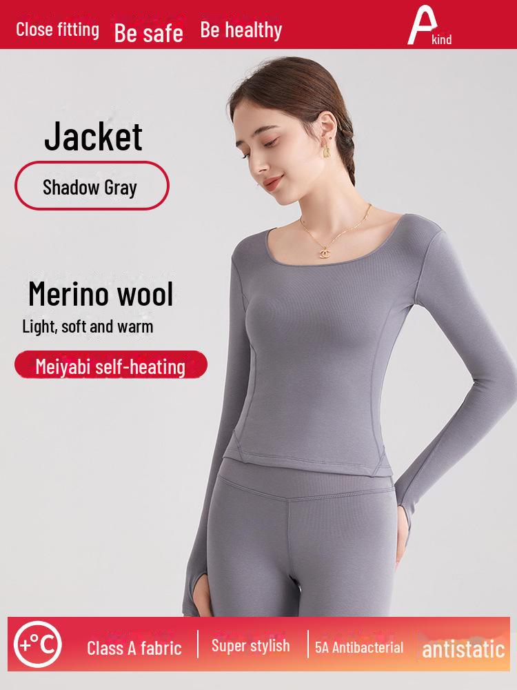 Осенне-зимний женский кашемировый пэчворк облегающий термокомплект: Нижняя рубашка, термобелье, брюки