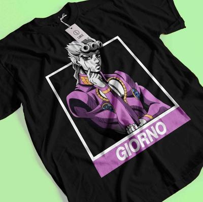 Футболка Jojo's Bizarre Adventure Футболка Джотаро Кудзё Футболка Дио Джорно Йошикаге