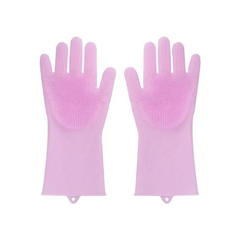 Multifunctional Silicone Dishwashing and Housework Gloves - Heat-Resistant Magic Cleaning Gloves