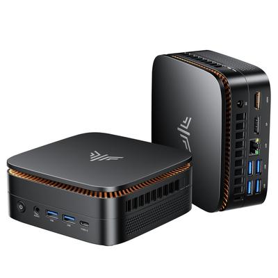 На 2025 год Быстрее мини-ПК NIPOGI с Ryzen, более стабильный до Windows 11 16 ГБ 512 ГБ SSD слоты для дополнительной памяти и 6 USB 3 4K Gigabit
