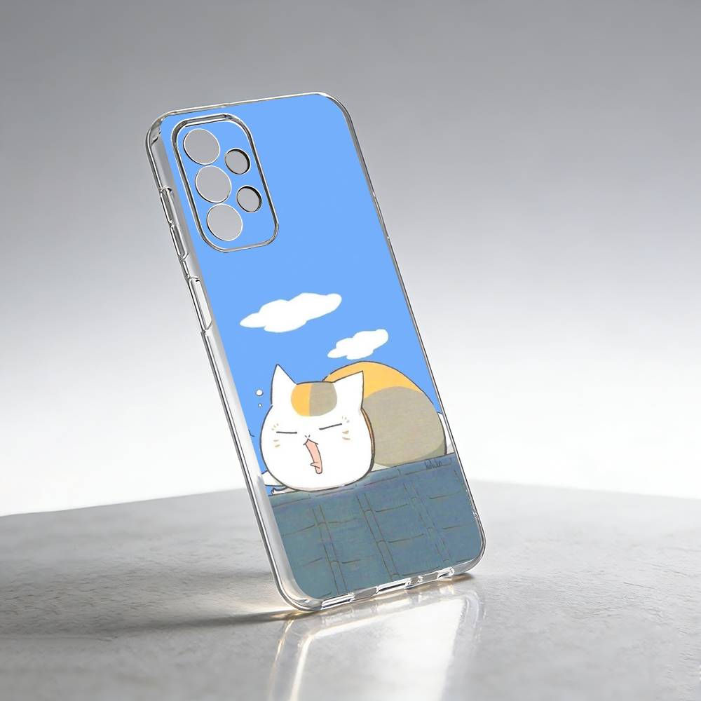 Natsume Y-yuujinchou Nyanko Phone Case For Samsung S25,S24,S21,S22,S23,S30,Ultra,S20,Plus,Fe Transparent Cover