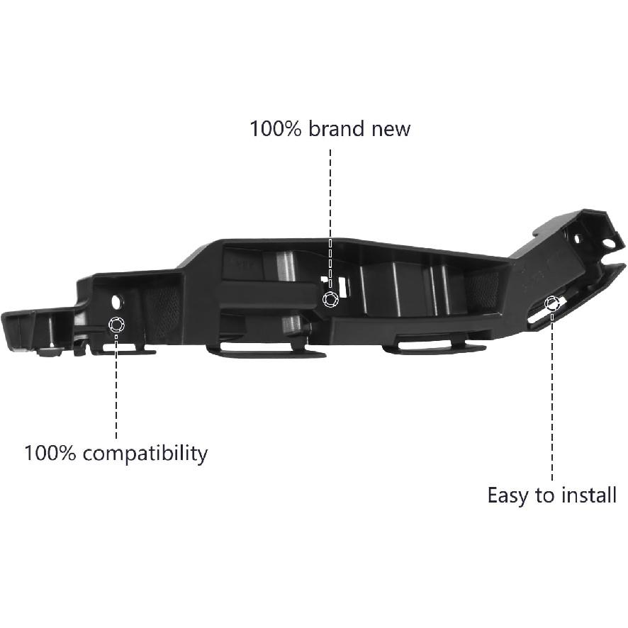 BXZ Front Bumper Cover Support Bracket Retainer Reinforcement Pair For Ford Fusion 2010 2011 2012