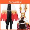 Стильный костюм для косплея Demon Slayer Kimetsu No Yaiba Rengoku Kyoujurou, кимоно-халат, с изысканным исполнением и удобной посадкой